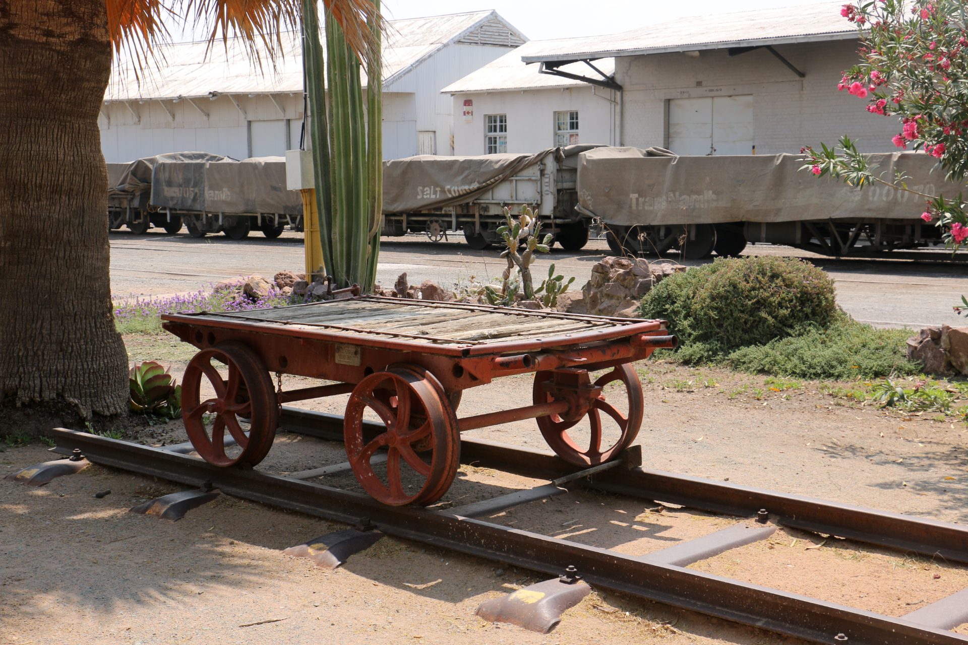 The railway station in Gobabis, eastern Namibia