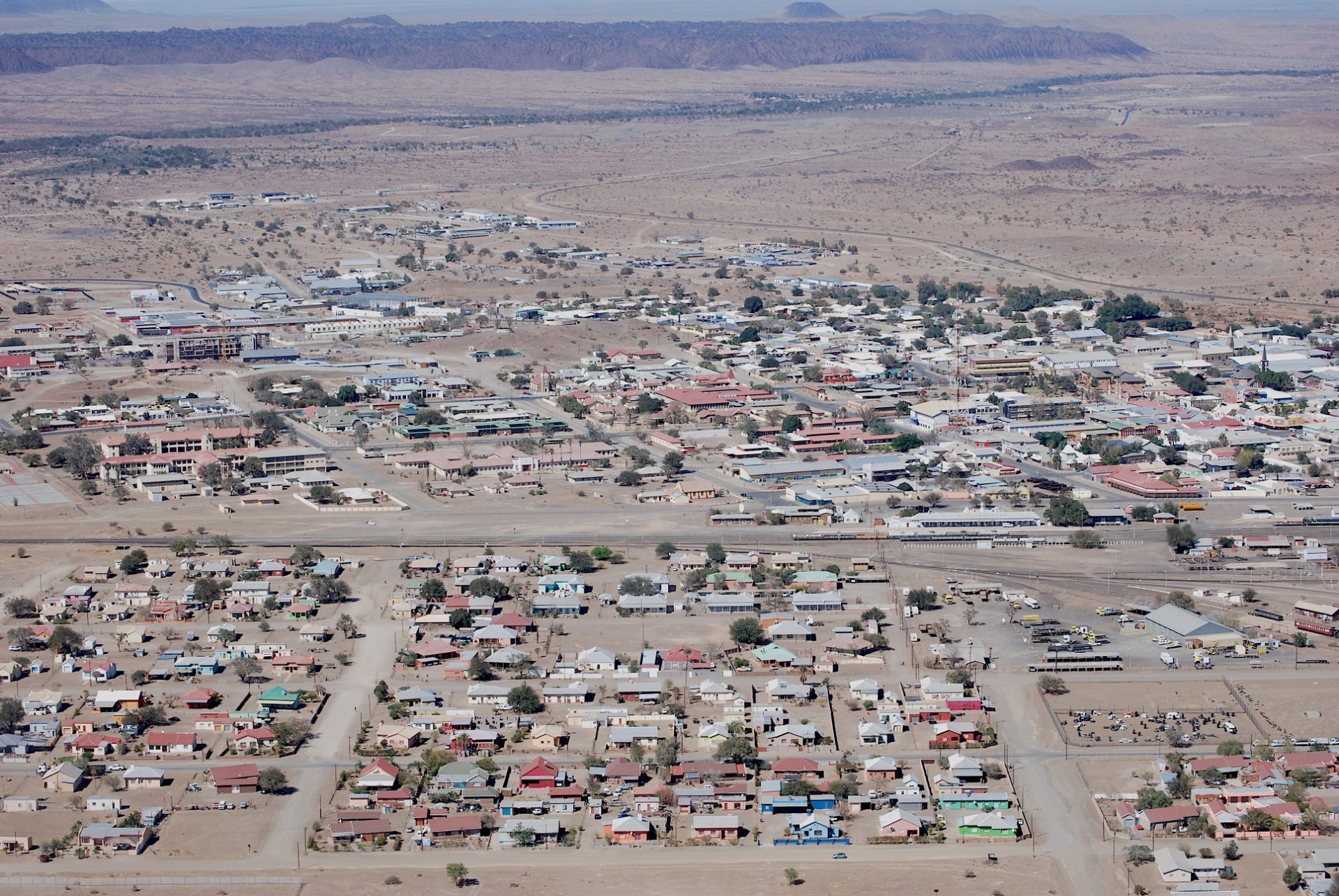 A view of Keetmanshoop, the main town of southern Namibia