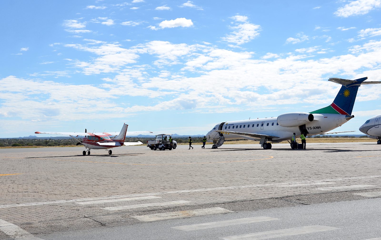 Airport terminal near Windhoek, Namibia