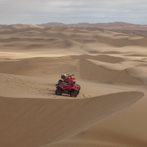 Quad biking in the dunes near Swakopmund, Namibia