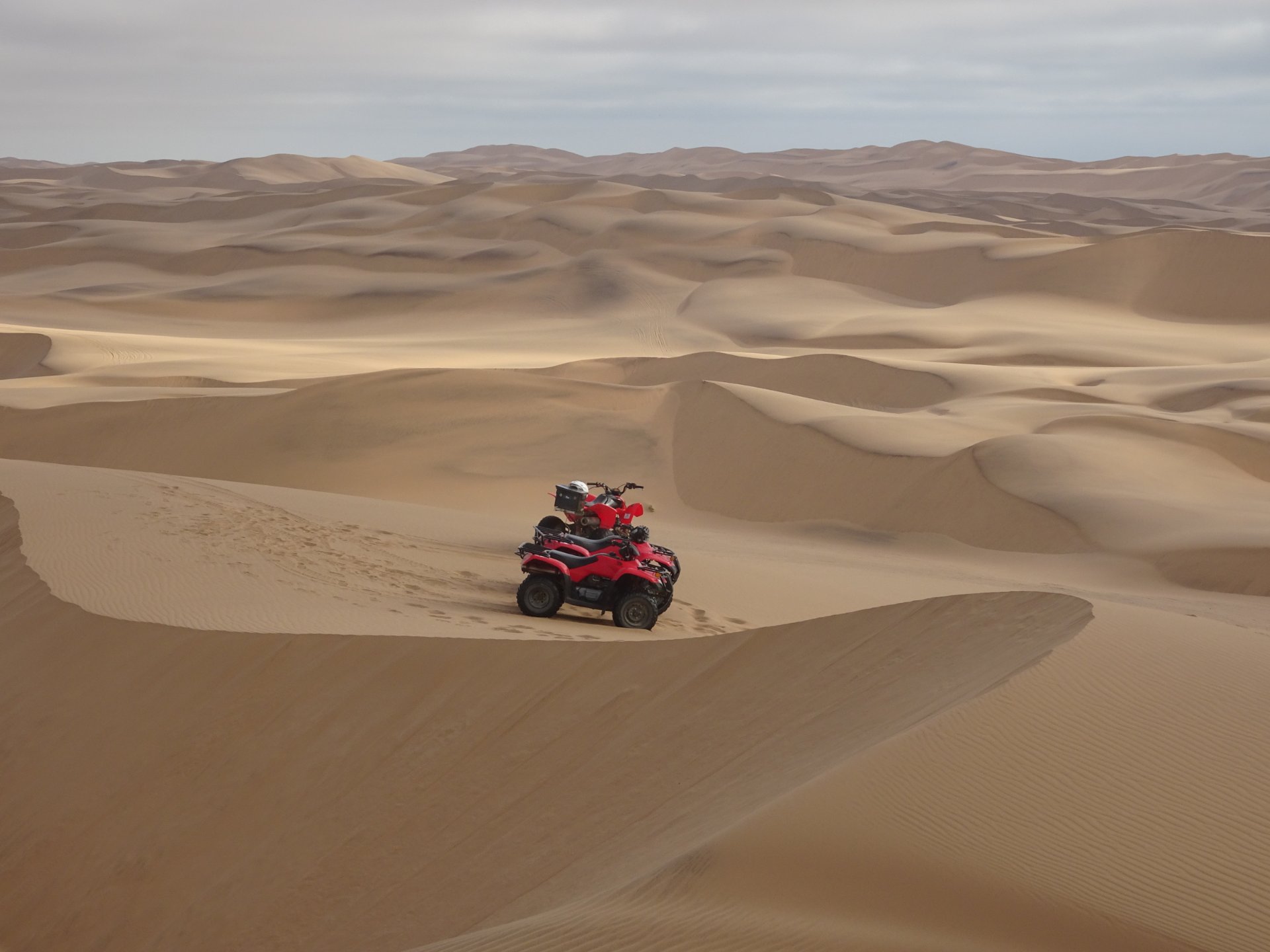 Quad biking in the dunes near Swakopmund, Namibia