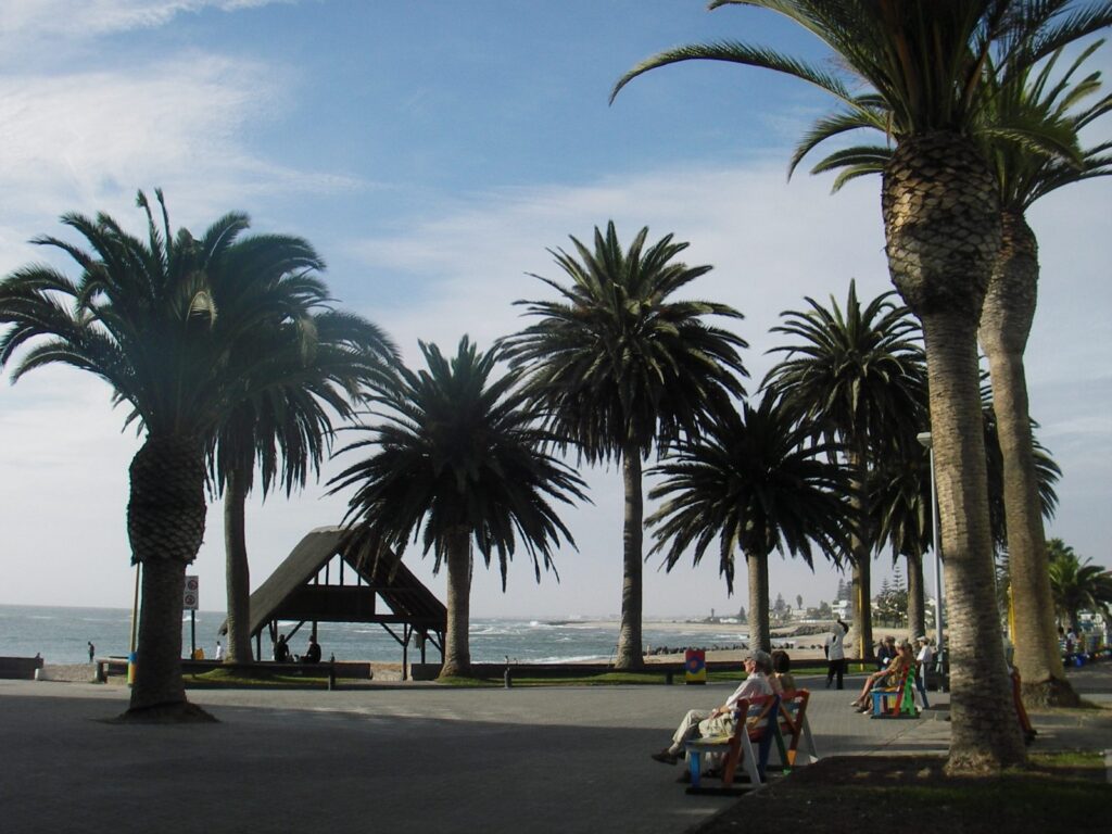 Passeio marítimo junto à praia de Swakopmund, Namíbia