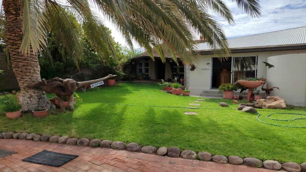 Birds Nest Guest House: guest house and garden with palm tree