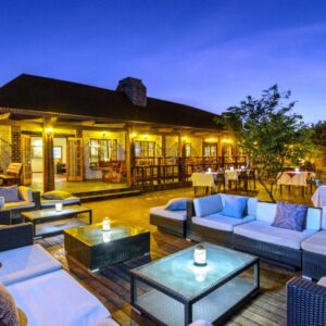 Gondwana Etosha Safari Lodge: terrace lounge and lodge building