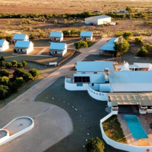 Kitchen51 Cottages: aerial view of the cottages