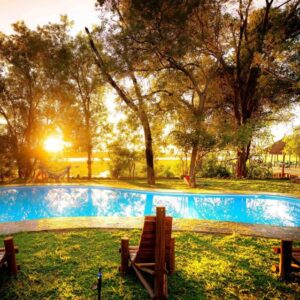 Nyime Safari Lodge Campsite: swimming pool in the camp grounds