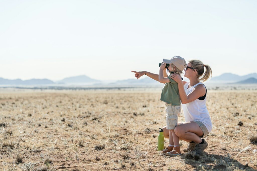 Namibia with young children on a guided family safari