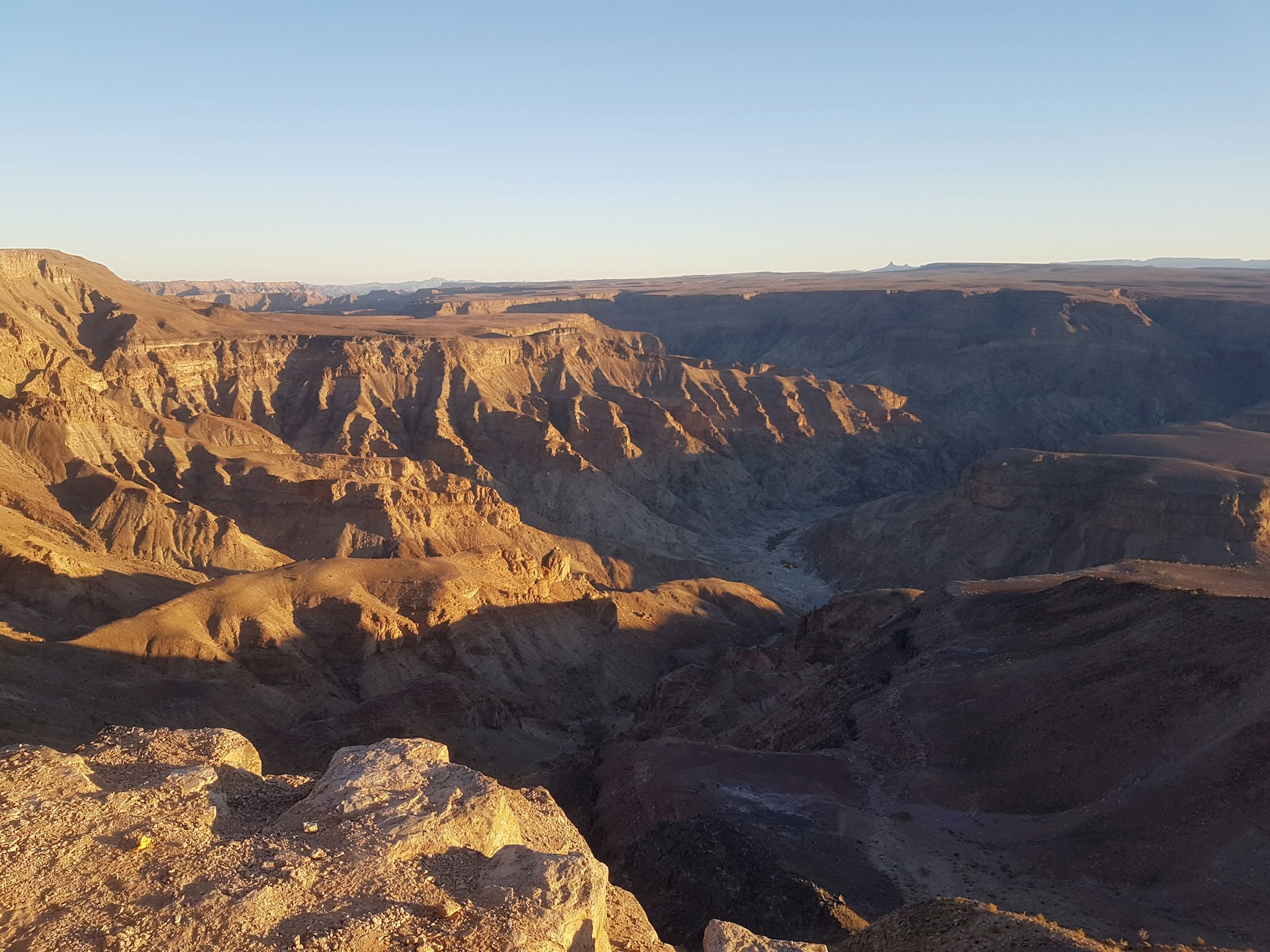 Fish River Canyon visit from a high viewpoint in southern Namibia