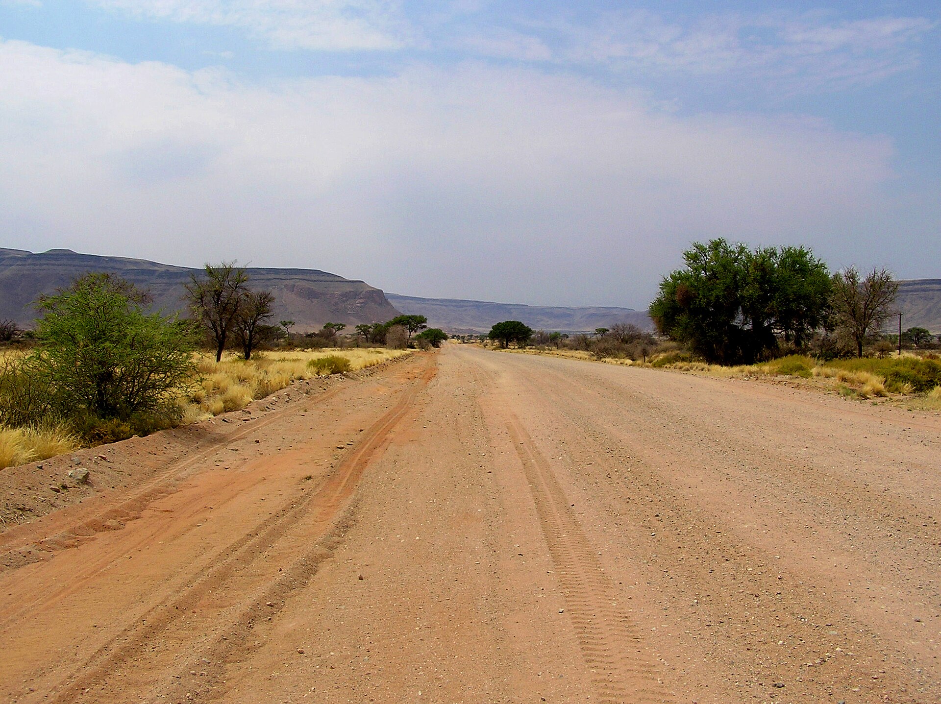 two spare wheels in Namibia